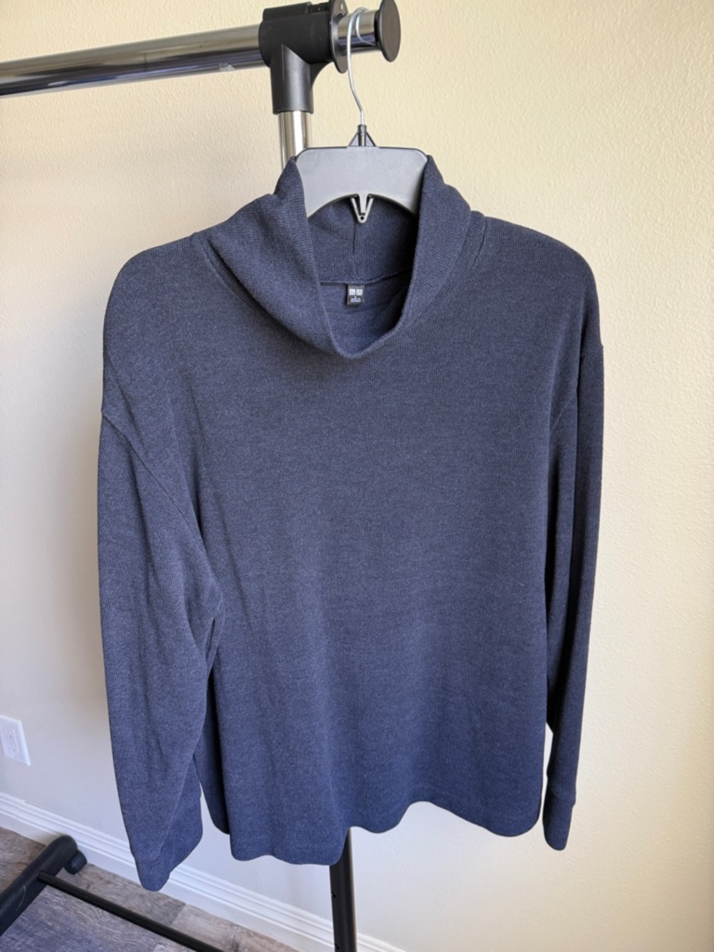 Uniqlo Navy Cowl Neck Sweater